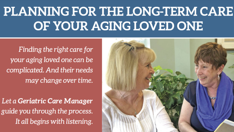Planning for the Long-Term Care of Your Aging Loved One - Saint ...