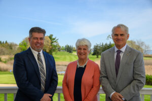 DSC_0653 President & CEO Matt Trimble with Chair Claire Flaherty
& Immediate Past Chair Steve Tilley.